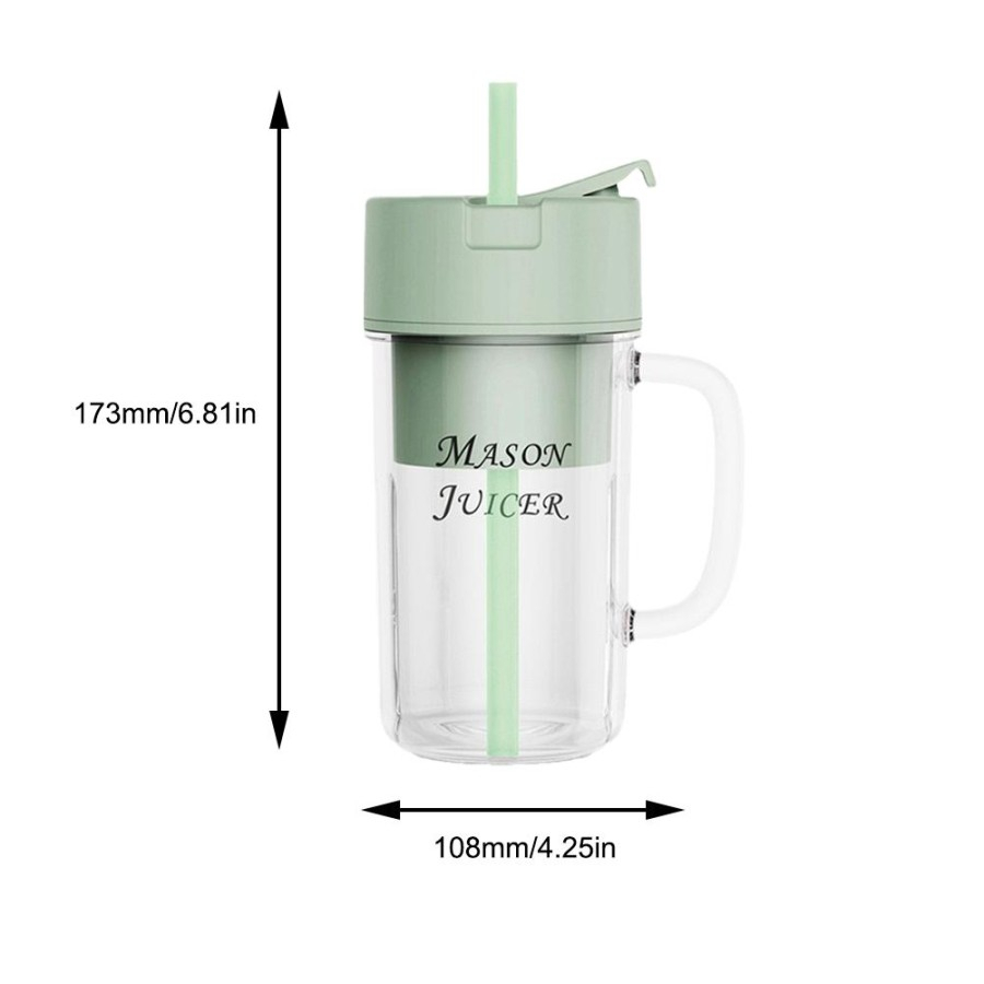 Mason Juicer Blender Glass Portabel 330ml Blender Unik Juicer Mini