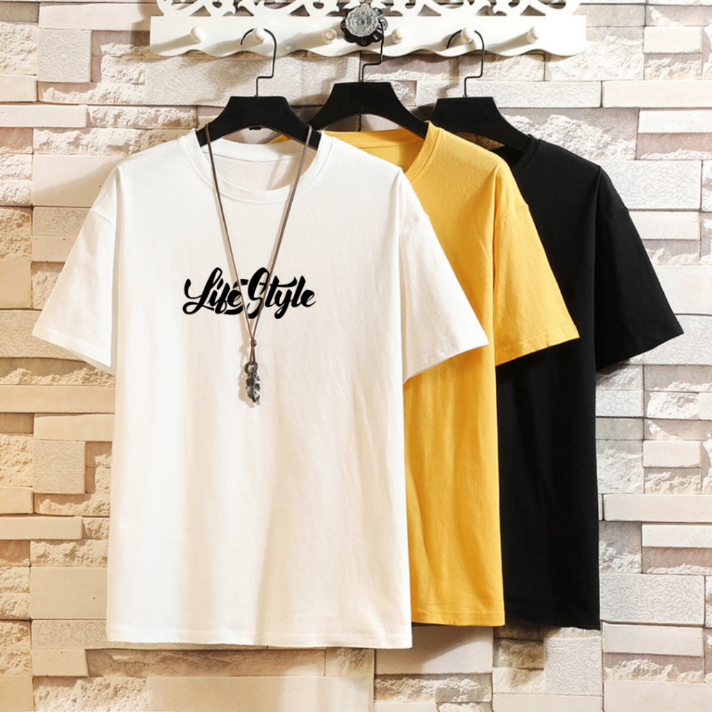 Baju Kaos Pria Distro Pria Terbaru2023 Tshirt pria Motif Kata Kata Keren Kaos Oblong Oversize Unisex