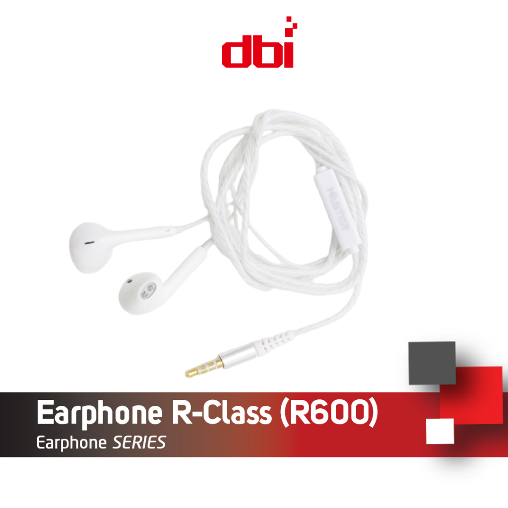 Earphone Stereo Headset Handsfree in Ear MASTER R-CLASS R600 Tanpa EARBUD Universal