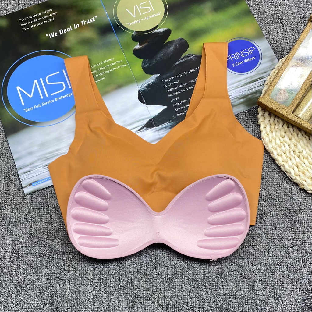 BRA/ BH WANITA 03 TIDAK ADA KAWAT, BUSA BISA DI LEPAS SIZE S-XL