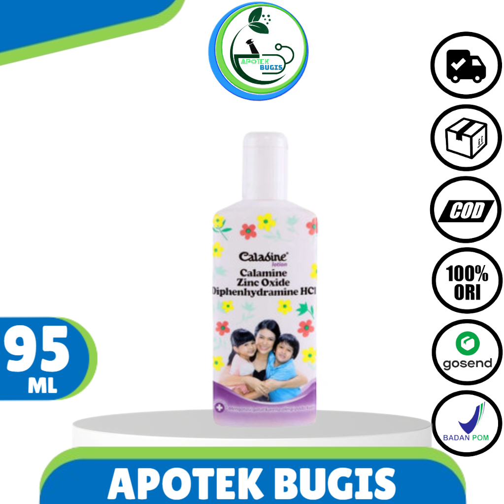 Caladine Lotion Calamine Zinc Oxide 60ml &amp; 95ml - Caladine Losion Biang Keringat