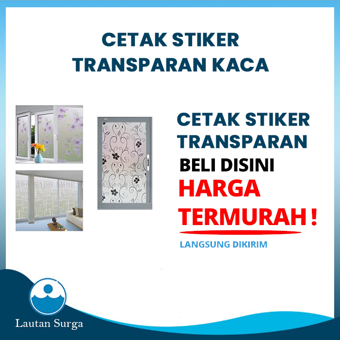 Stiker Kaca Meteran Sticker Kaca Cafe, Barbershop, Jendela, Pintu Rumah, Kamar Mandi Stiker Kaca Bur