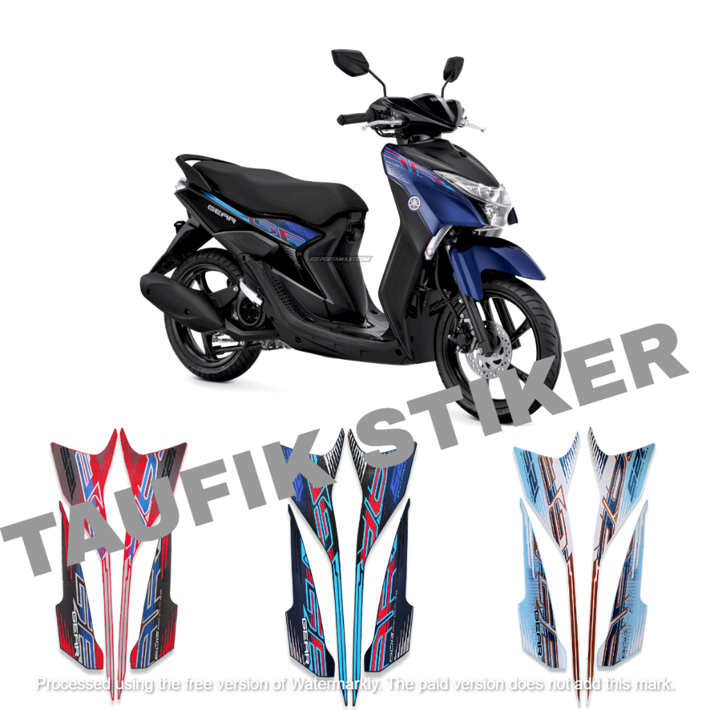STRIPING LIS BODY MOTOR YAMAHA GEAR 125 2023 SEPASANG STANDAR FULL SET