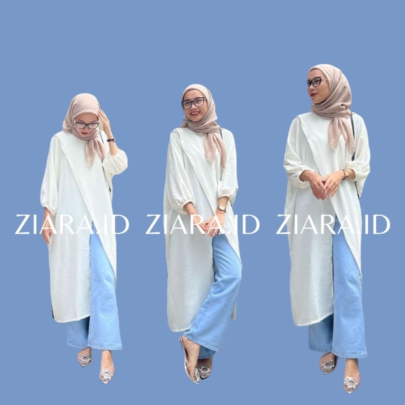 MECCA TUNIK SEMIO KAFTAN CRINGKLE AIRFLOW by Ziara.id