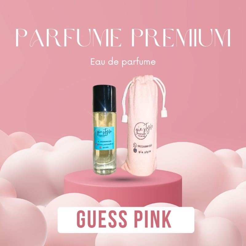PARFUM BIBIT AROMA GUESS PINK TAHAN LAMA