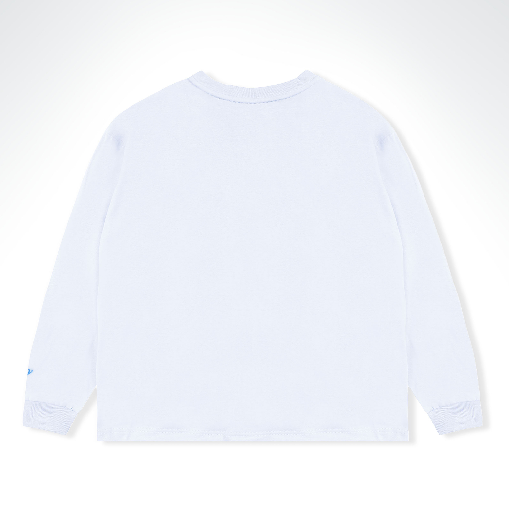 Orca Oversized Long Tees Pocket White