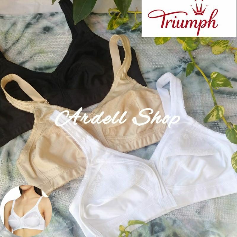 DT TRIUMPH KLASIK BRA WANITA TANPA KAWAT NONPAD MAMABRA JUMBO 44C RPR