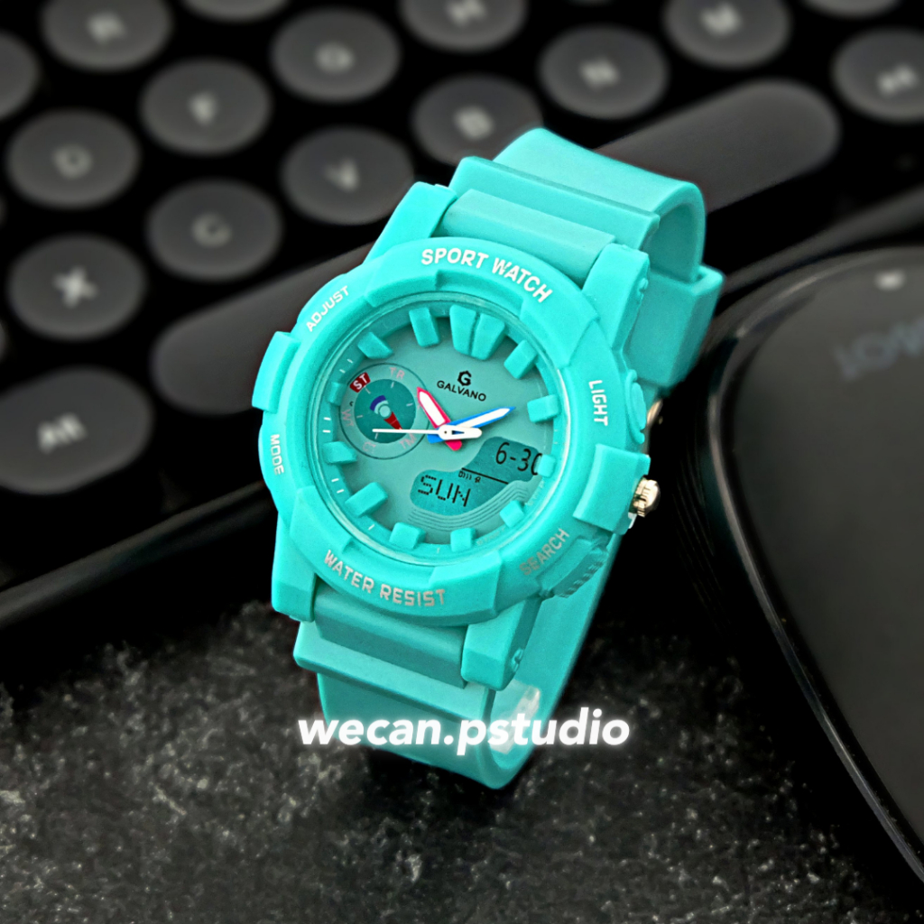F86 GALVANO Jam Tangan Digital Unisex Sporty Korean Style Waterproof