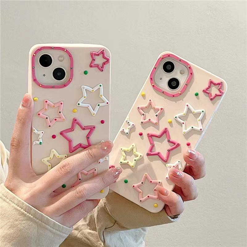 Soft Case Motif Bintang Lucu untuk Iphone X XR XS 11 12 13 14