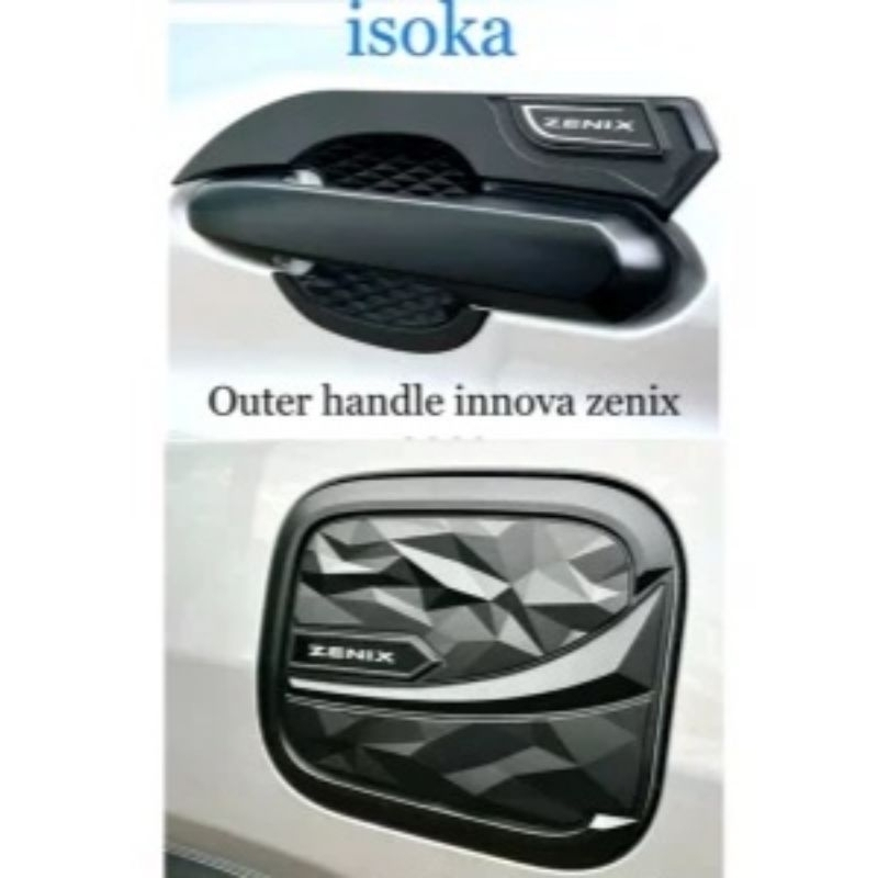 outer dan handel plus tank cover innova zenix balck doff