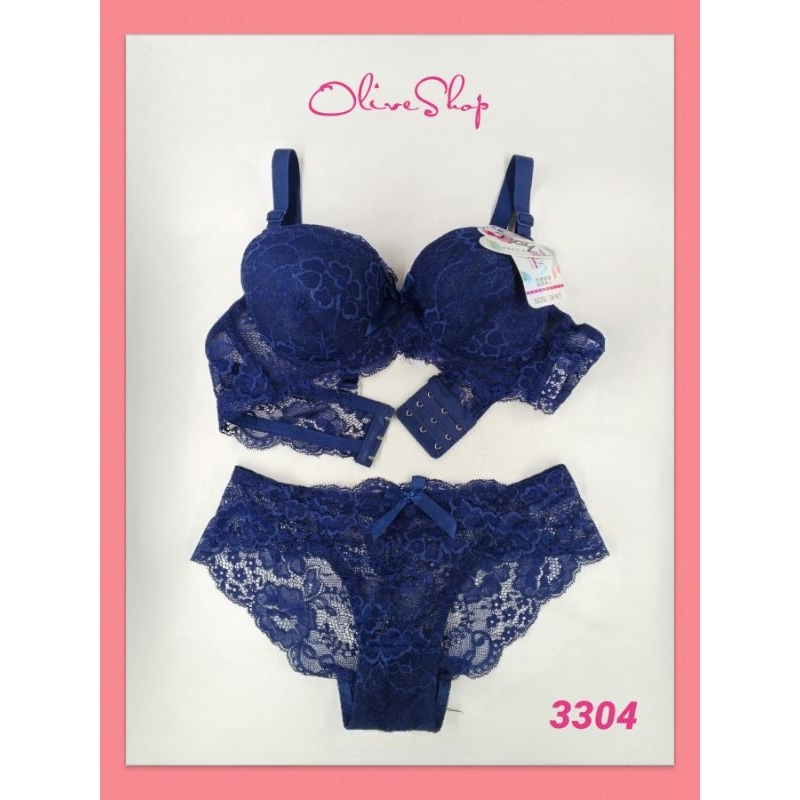 OliveShop ❤️ Set Celana Dalam dan BH Yasimei Sexy Full Lace Renda Brukat Kode 3304