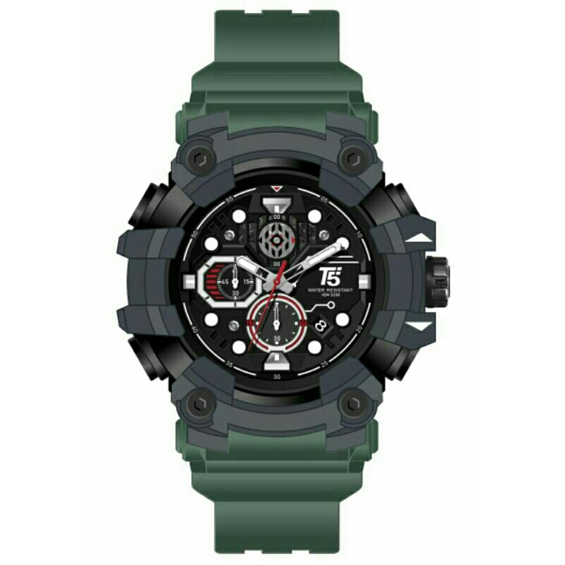 JAM TANGAN PRIA ORIGINAL T5 H4011G  CHRONOGRAPH WR30M PLUSBOX PAPERBAG T5