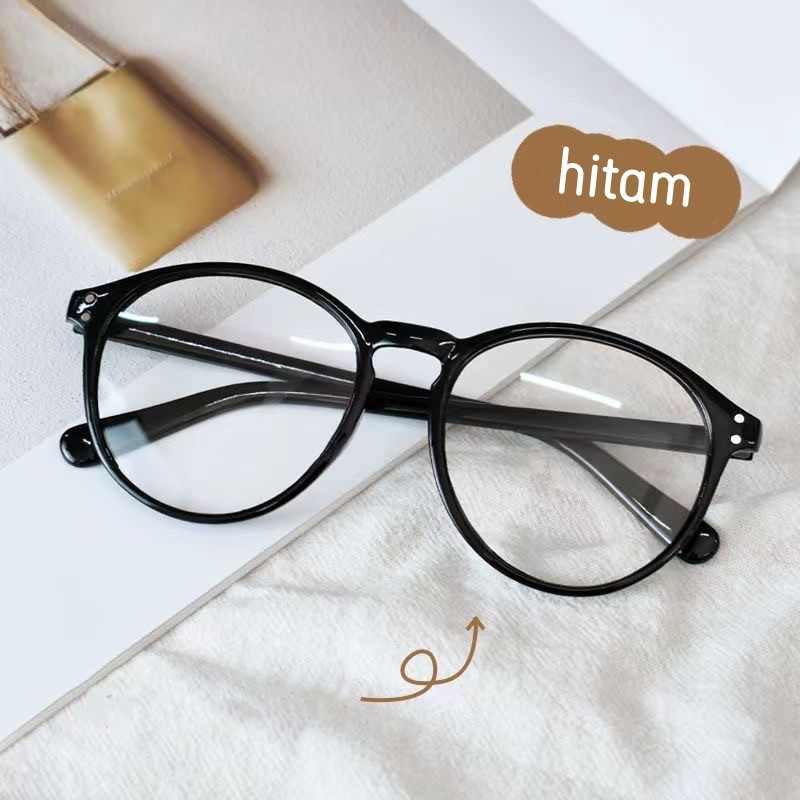 FAB E3025 Kacamata Baca Bulat  Lensa Plus Anti Radiasi +1.00 s/d + 3.00 Kacamata Wanita Reading Glasses Kacamata Lensa&amp;Frame