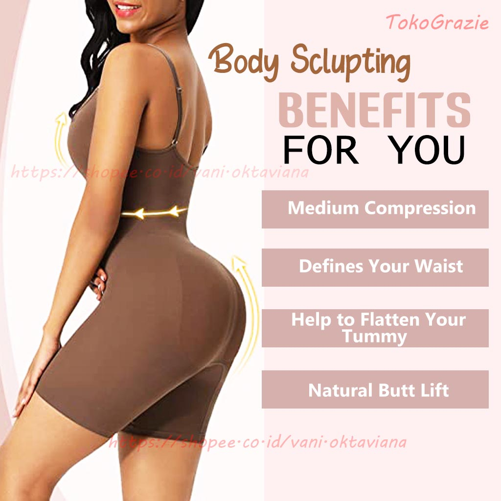 Bodysuit Wanita Korset Shapewear Korset Full Body Korset Pelangsing Badan Uk M-4XL | Body Sclupting