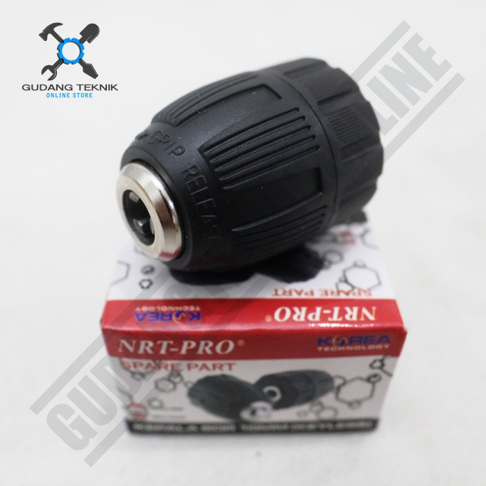 Kepala Bor 10 mm CORDLESS Keyless NRT PRO / Keyless Drill Chuck Kepala Mesin Bor Tangan 10mm 3/8&quot; inch NRT PRO