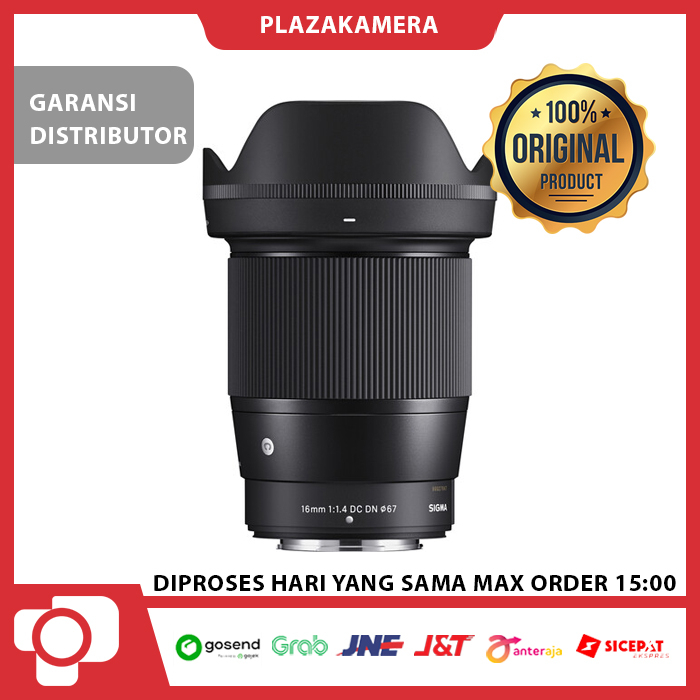 Sigma 16mm f1.4 DC DN Contemporary Lens Fujifilm X Garansi Distributor