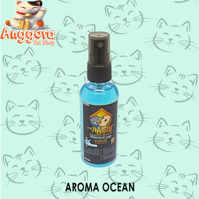 Parfum Kucing &amp; Anjing POPPY PET Wangi Premium Pet care 60ml