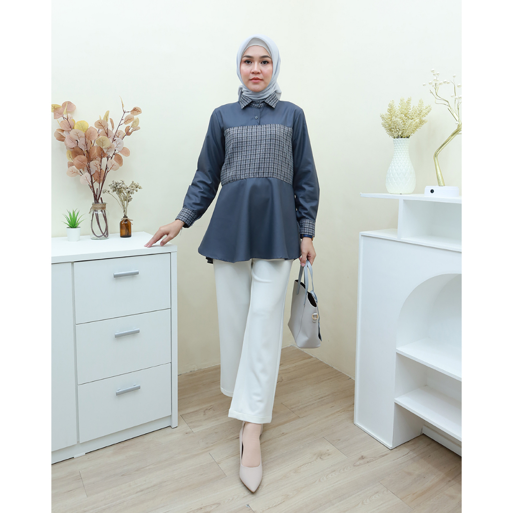 ANESKA Blouse  -  Pakaian Wanita Terbaru By Hijab Mamah icis