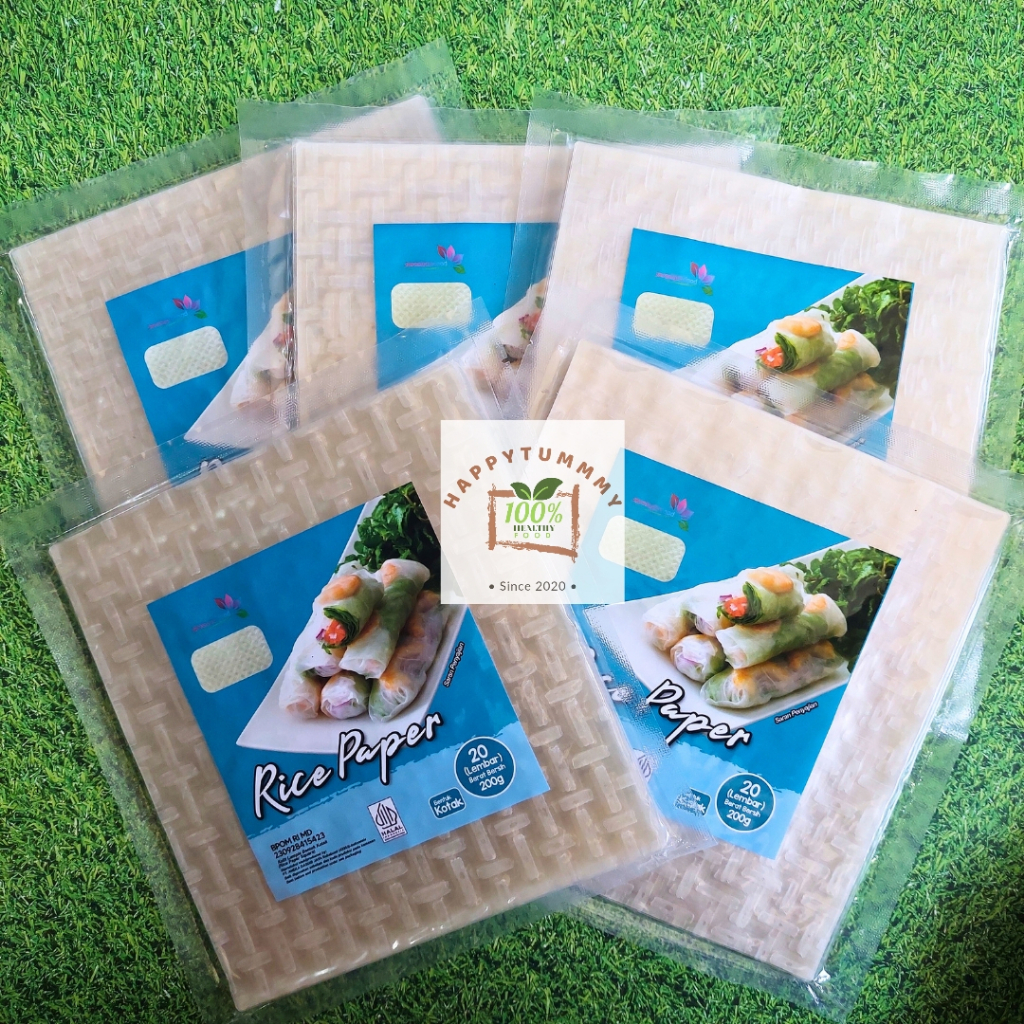 HPT - JAVA Rice Paper / Kulit Lumpia Vietnam /Spring Roll BANH TRANG KOTAK ISI 10 &amp; 20 LEMBAR HALAL