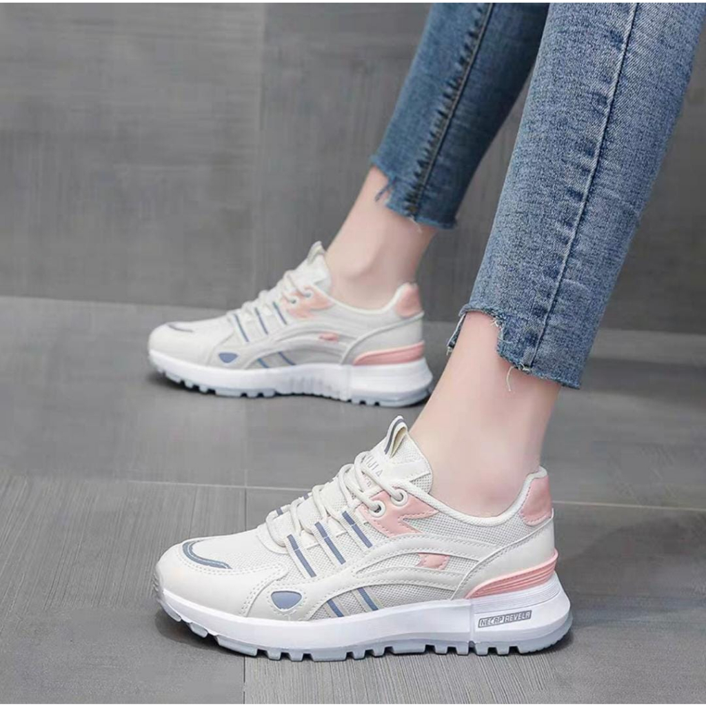 GROSIRTAS &quot;FREE BOX&quot; LV0239 Sneakers Sepatu Wanita Korea Import Sepatu Sport Wanita Premium Quality