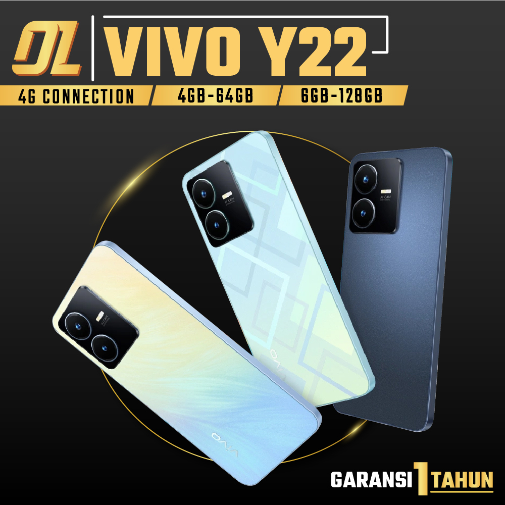 VIVO Y22 4/64 6/128 4/128 RAM 4 6 ROM 64 128 GB 4GB 6GB 64GB 128GB HP Smartphone Android