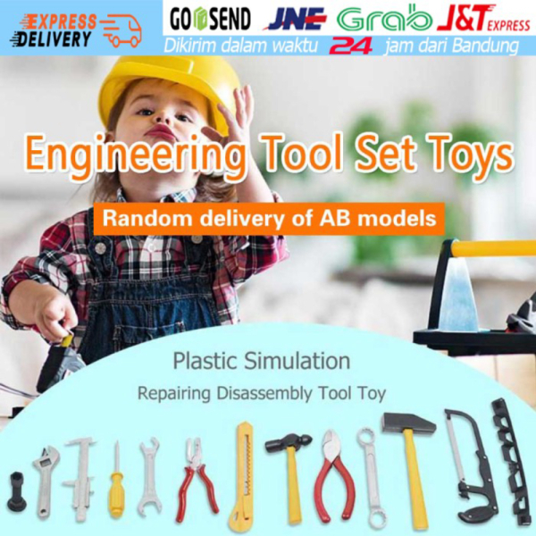 

Dijual mainan edukasi Peralatan Bengkel Tools Container kado cowok perkakas Limited