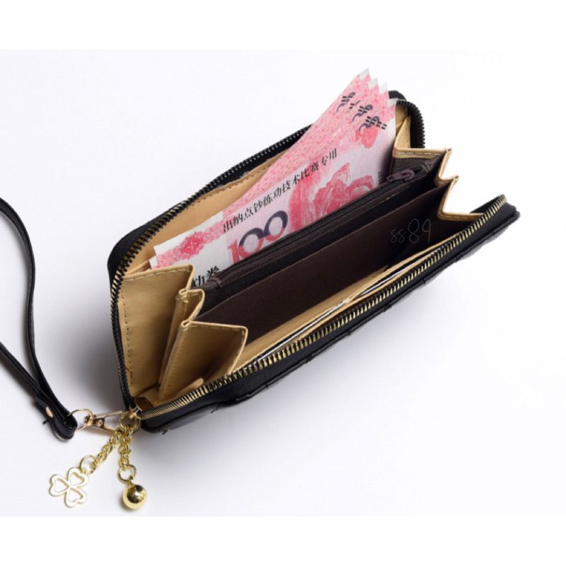 Dompet panjang wanita banyak slot Import high quality elegan dompet pesta