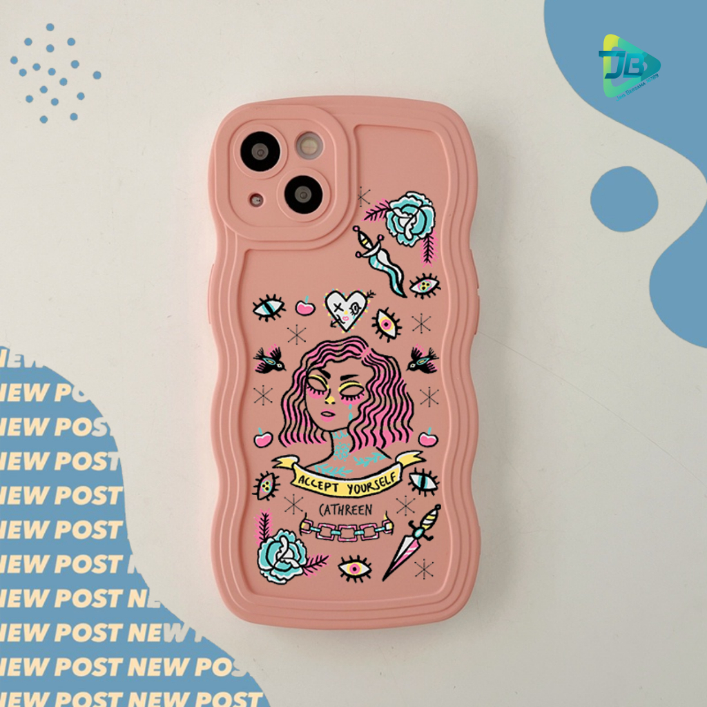 CUSTOM SOFTCASE SILIKON GELOMBANG WAVY CUSTOM ACCEPT FOR VIVO Y12 Y15 Y17 Y15S Y16 Y02S Y20 Y12S Y20S Y33S Y21 Y22 Y30 Y50 Y35 2022 Y51 2020 Y53S Y53 Y71 Y75 Y83 Y91 Y93 Y91C Y1S V5 V7+ V21 V23E V25 PRO S15 JB8904