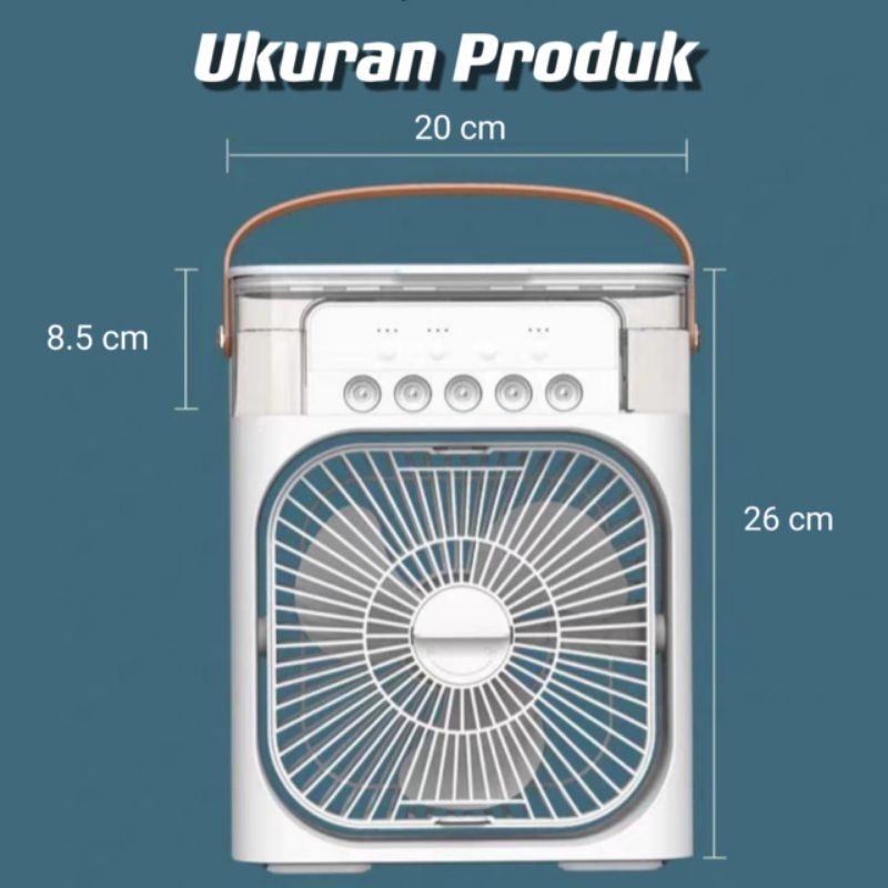 Air Cooler Fan AC Mini Kipas Penyejuk Pendingin Ruangan Air Conditioner Humidifier