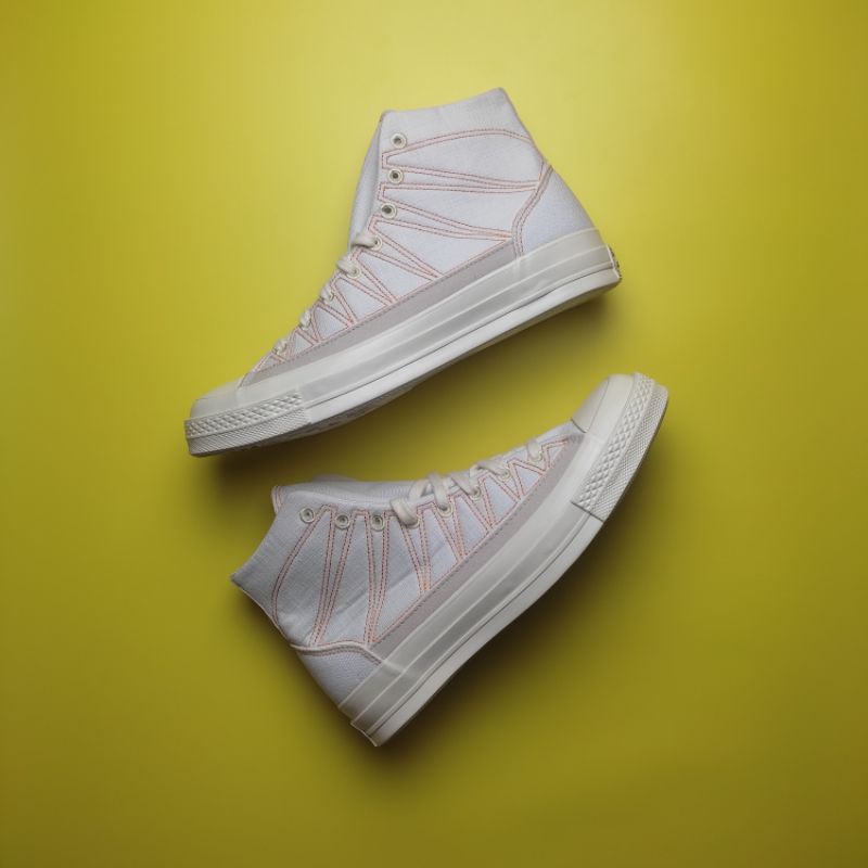 CONVERSE CHUCK 70 HI HIKING STITCHED WHITE DSRT SAND ORIGINAL RESMI MAP