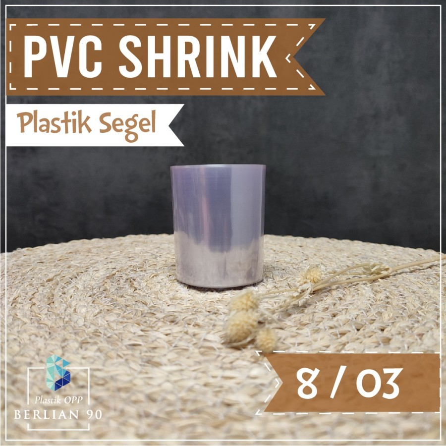 Plastik PVC Shrink Plastik Segel Plastik Shrink 8 cm x 10 Meter