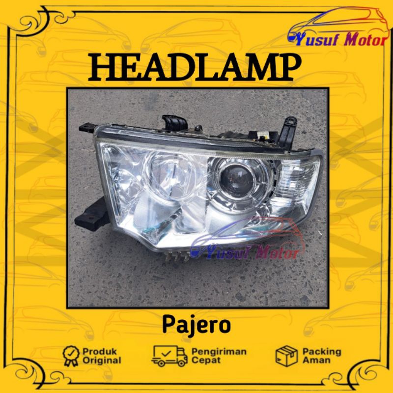 Headlamp Lampu Depan Pajero 2012 2013  2014 Exceed Original