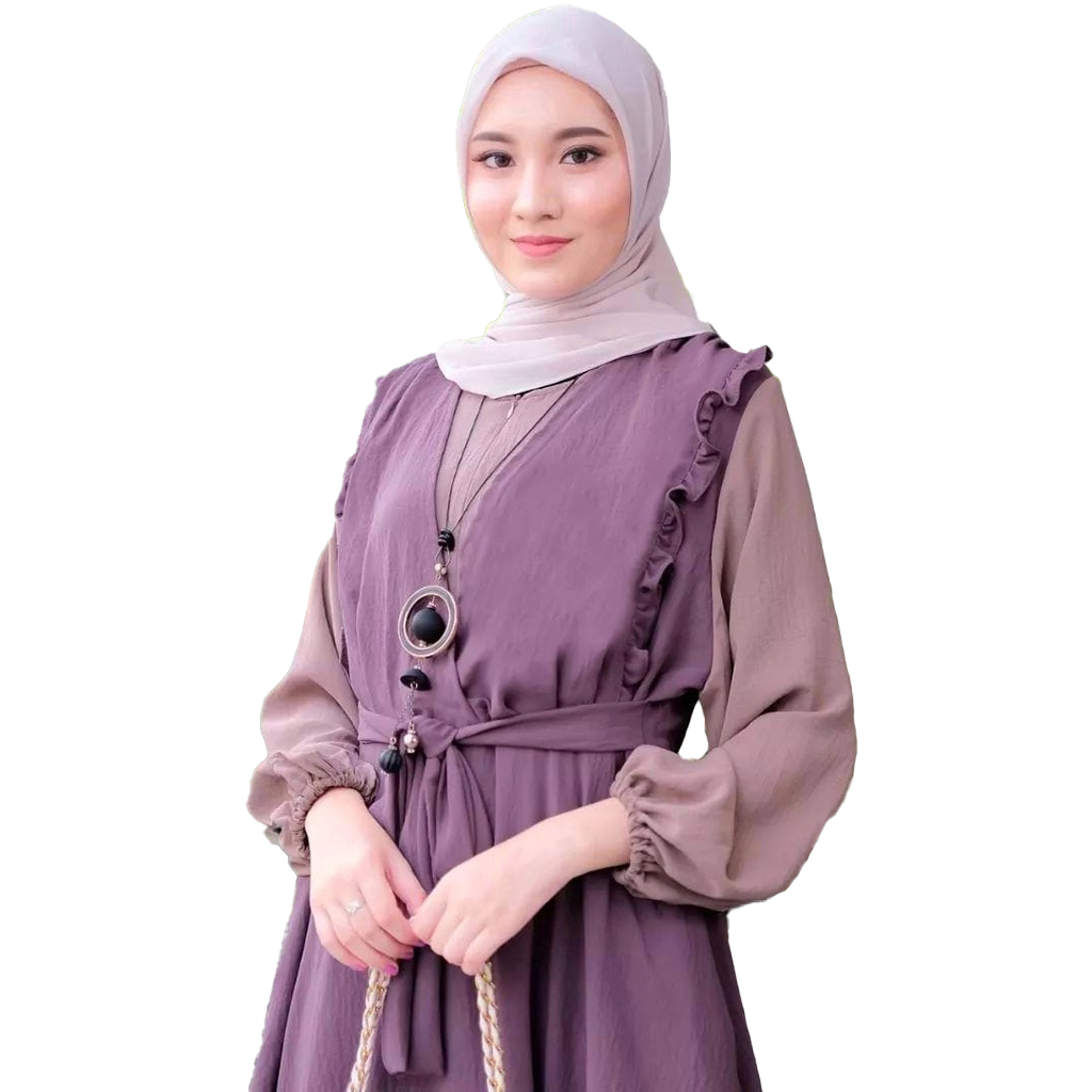 [COD] Shazfa.apparel - Gamis Muslim Wanita Terhits Sonya Dress