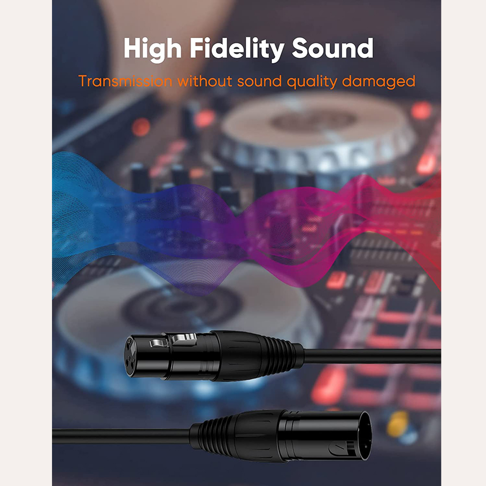 Kabel XLR Male To Female Microphone M/F Cable XLR to XLR Karaoke Amplifier Audio Camera Kabel