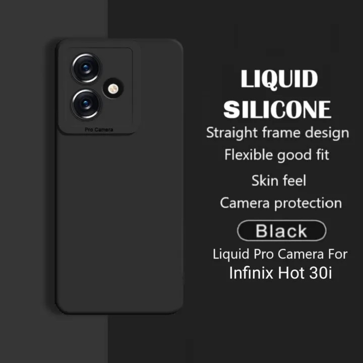 (SLIM) Softcase Black Bumper ULTRA INFINIX NOTE 12 2023 HOT 30i Soft Case Silicone Casing Cover Galaxy Hitam Gelap Matte Doff Tipis Bagus/ Karet Body Armor Premium/ Kondom Anti Glare Protecth Camera Protection Kamera Ori Original 4G 5G Note12 NFC 30 i