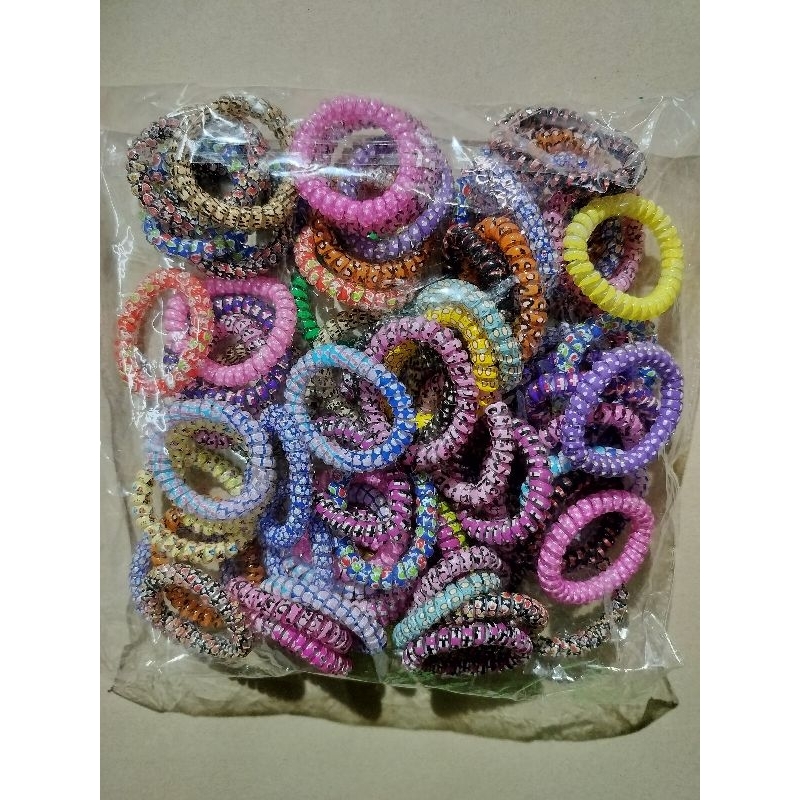 75 Pcs Gelang Spiral Mix grosir