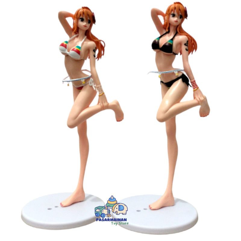 Figure One Piece Nami Swimsuit Sexy Mainan Miniatur Pajangan