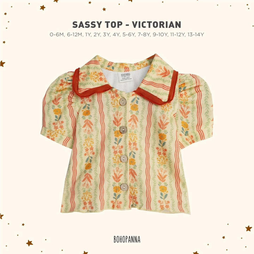 BOHOPANNA - SASSY TOP - Atasan Anak Perempuan