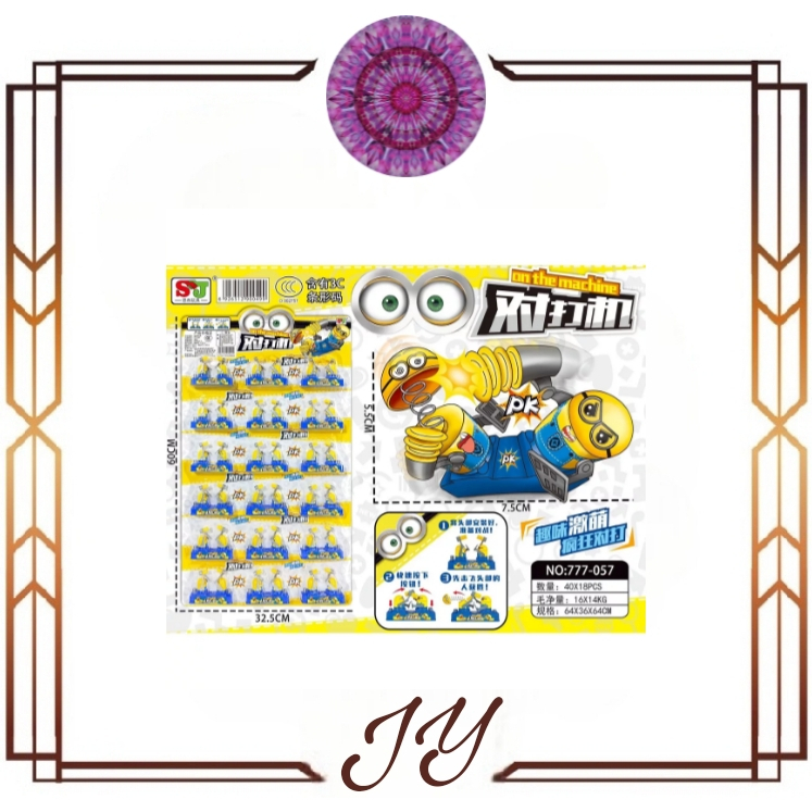 (JY) Mainan Anak serangan pertarungan palu head minion toys