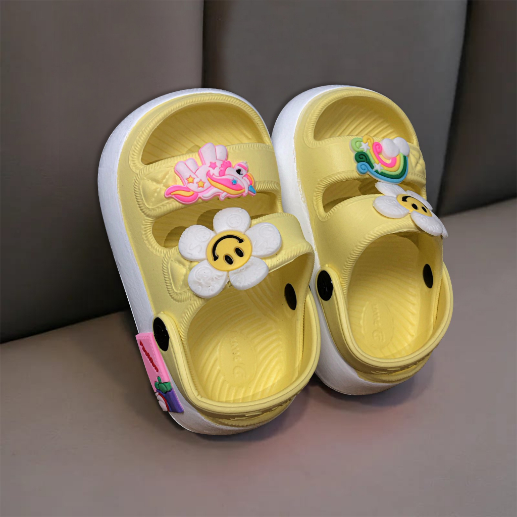 Sandal Anak Cewek Model Gunung Let Lucu BUnga Unicorn - 530E 20/25