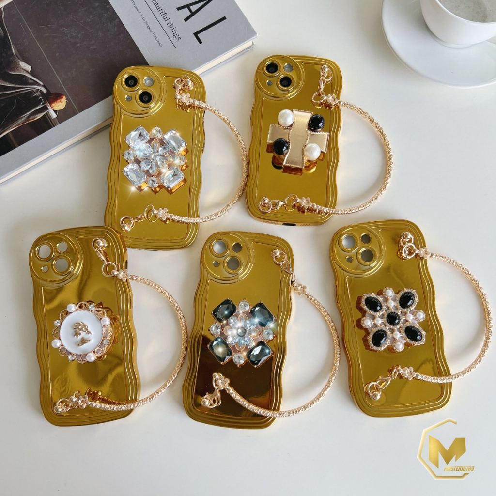 CASE WAVE MODEL TAS JINJING POPSOCKET 3D STAND GOLD FOR OPPO F1S A59 MA4594