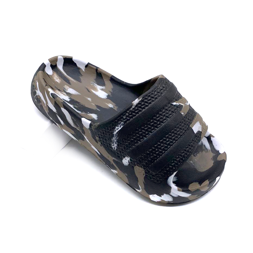 Sandal Slip On Pria Dewasa Bahan Karet Model Loreng Terbaru UK.35-44