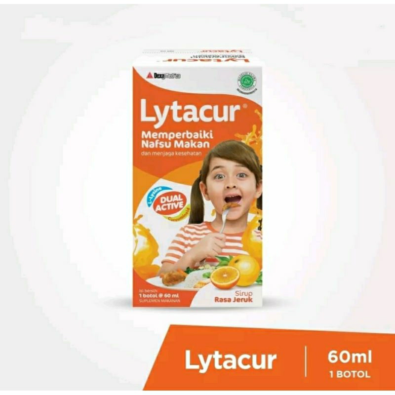 Lytacur Vitamin Untuk Memperbaiki Nafsu Makan / Sirup Kemasan Botol 60 Ml