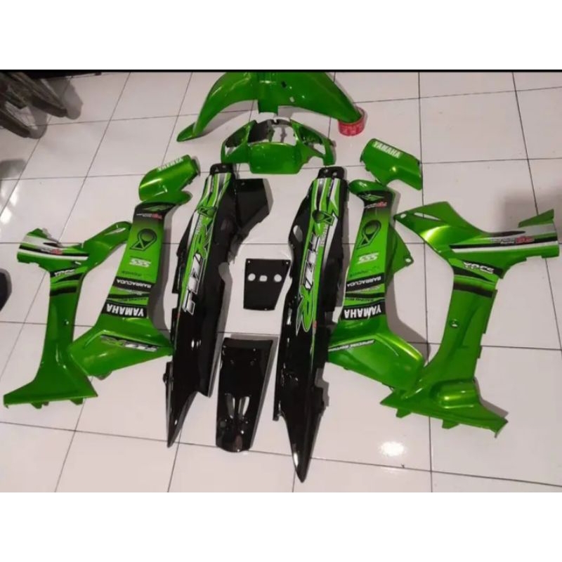 cover body halus Yamaha fiz r fiz r Petronas hijau mutiara full set body halus fiz r stripping Petro