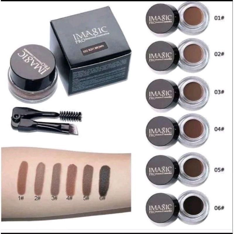 magic eyebrow gel alis pomade waterproof[6WARNA]