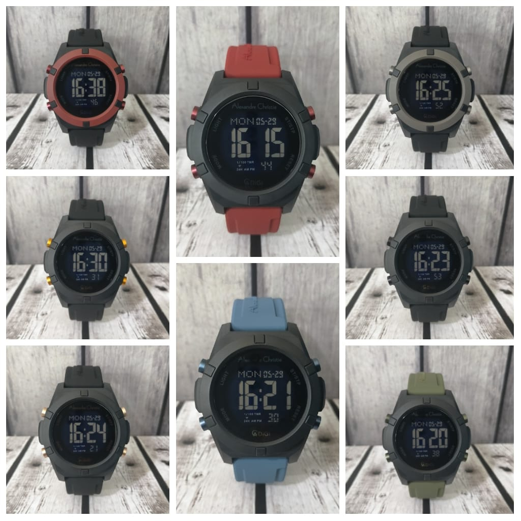 Jam Pria Digital Alexandre Christie AC9371 AC 9371 ORIGINAL Alexander Christie Garansi Resmi