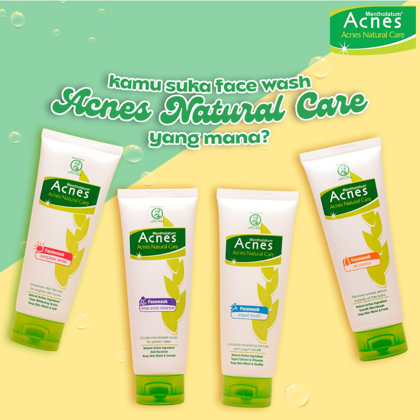 [BPOM] Acnes Face Wash 100ml / White Complete / Oil Control / Deep Pore / Yogurt / Acnes Sabun Wajah  / Facial Wash / Cleanser / MY MOM