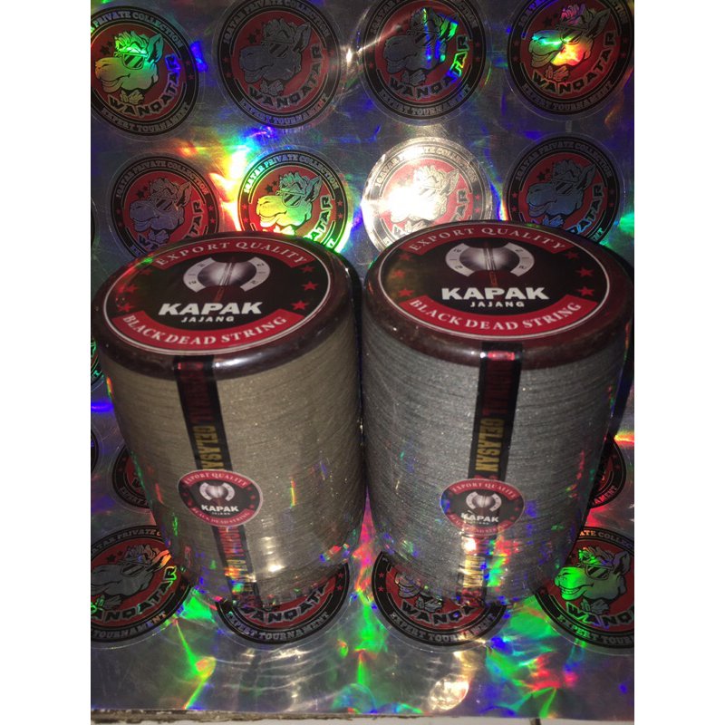 [TERLARIS LANGKA] Gelasan Senar Mati MATOT 018 KAPAK BLACK DEADSTRING by Jajang 6000yard Klos kayu O