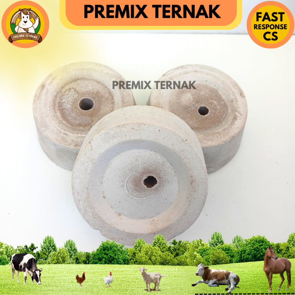 Mineral Blok 500 gr - Mineral Blok Kambing - Mineral Blok Sapi - Mineral Blok Domba - Mineral Blok Ternak - Master Blok 500 gram