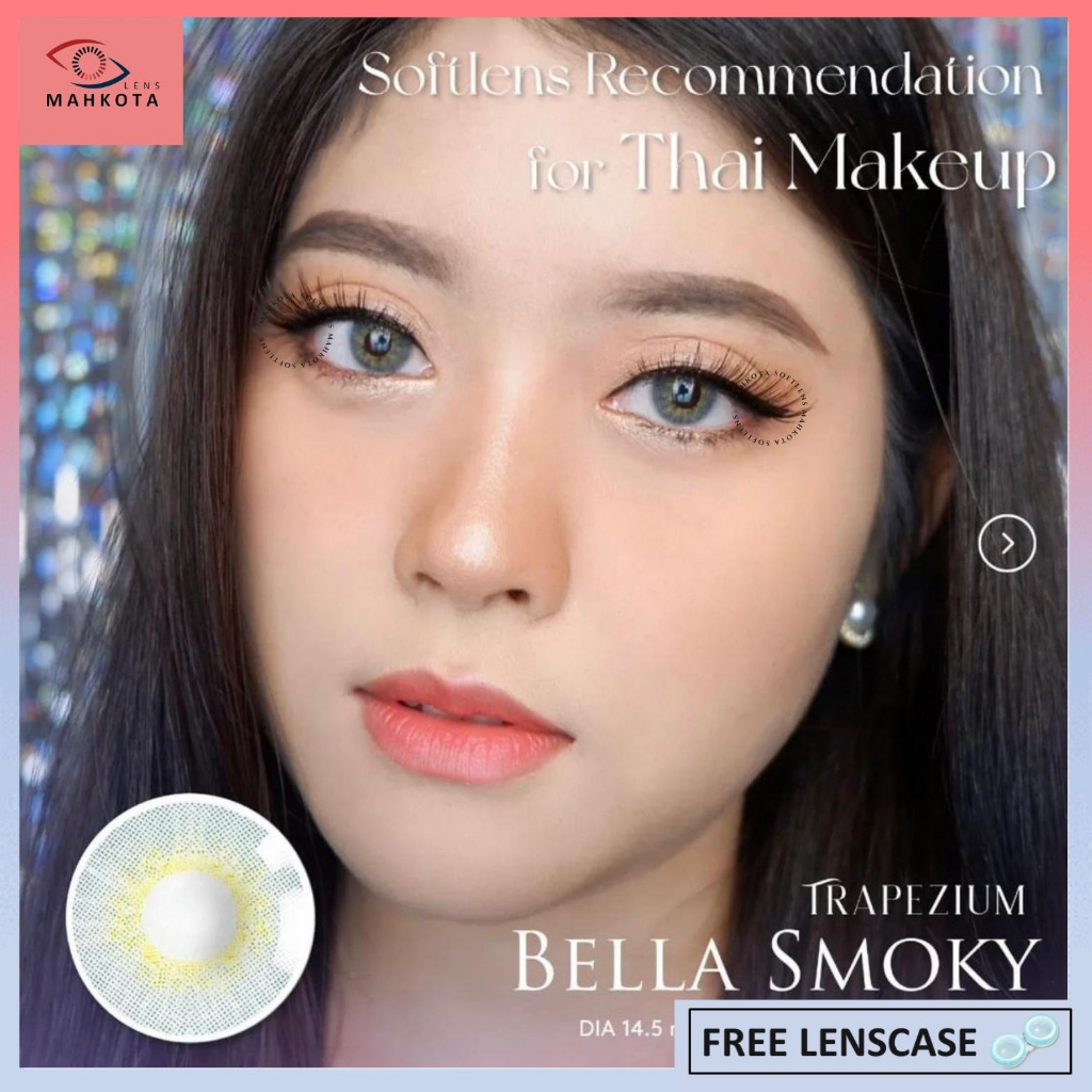 SOFTLENS TRAPEZIUM NORMAL BY CTK DIA 14.5MM / FREE LENSCASE / Softlen Soflen Soflens